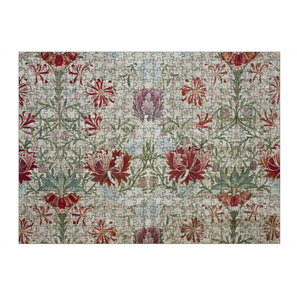 artboxONE Puzzle "Blumiges Muster" artboxONE - Natur,Floral,Abstrakt - William morris,Blumen,Floral,Botanisch,Malerei,Kunst,Abstrakt,Muster,Natur