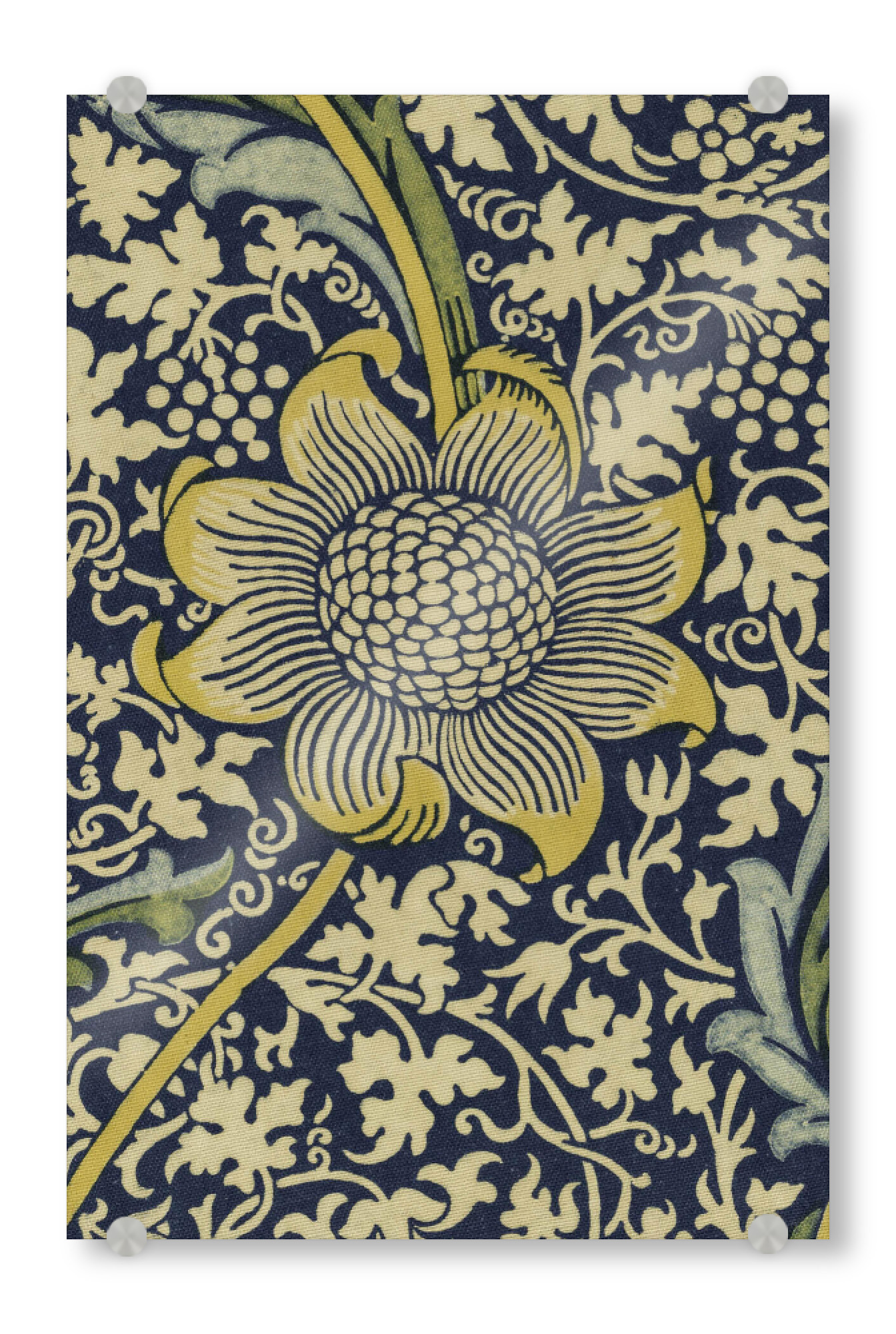 Acrylglasbild "Blumenmeer - William Morris" artboxONE - Natur,Floral - William morris,Kunst,Malerei,Floral,Botanisch,Bunt,Natur,Blumen
