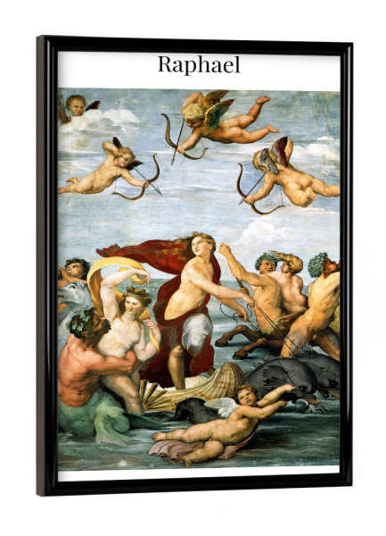 Poster mit schwarzem Rahmen "Triumph der Galatea - Raffael" artboxONE - Natur,Menschen