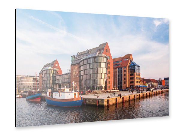 Alu-Dibond "Silohalbinsel, Warnow und Rostock" 30x20 cm artboxONE