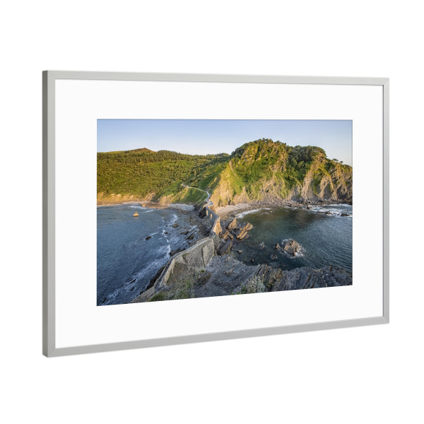 Poster mit Rahmen Silber "Spanische Küste" artboxONE - Natur,Reise,Reise / Strand und Meer,Reise / Länder