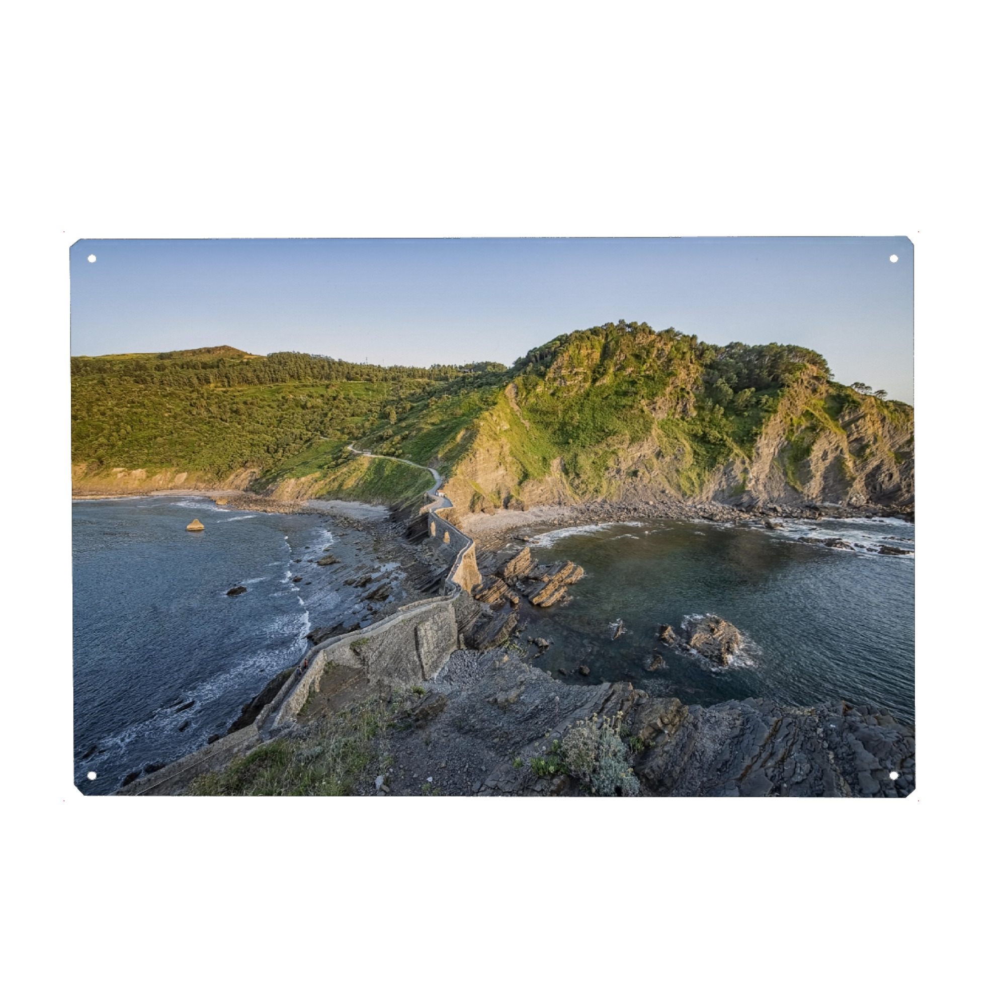 Holzbild "Spanische Küste" artboxONE - Natur,Reise,Reise / Strand und Meer,Reise / Länder