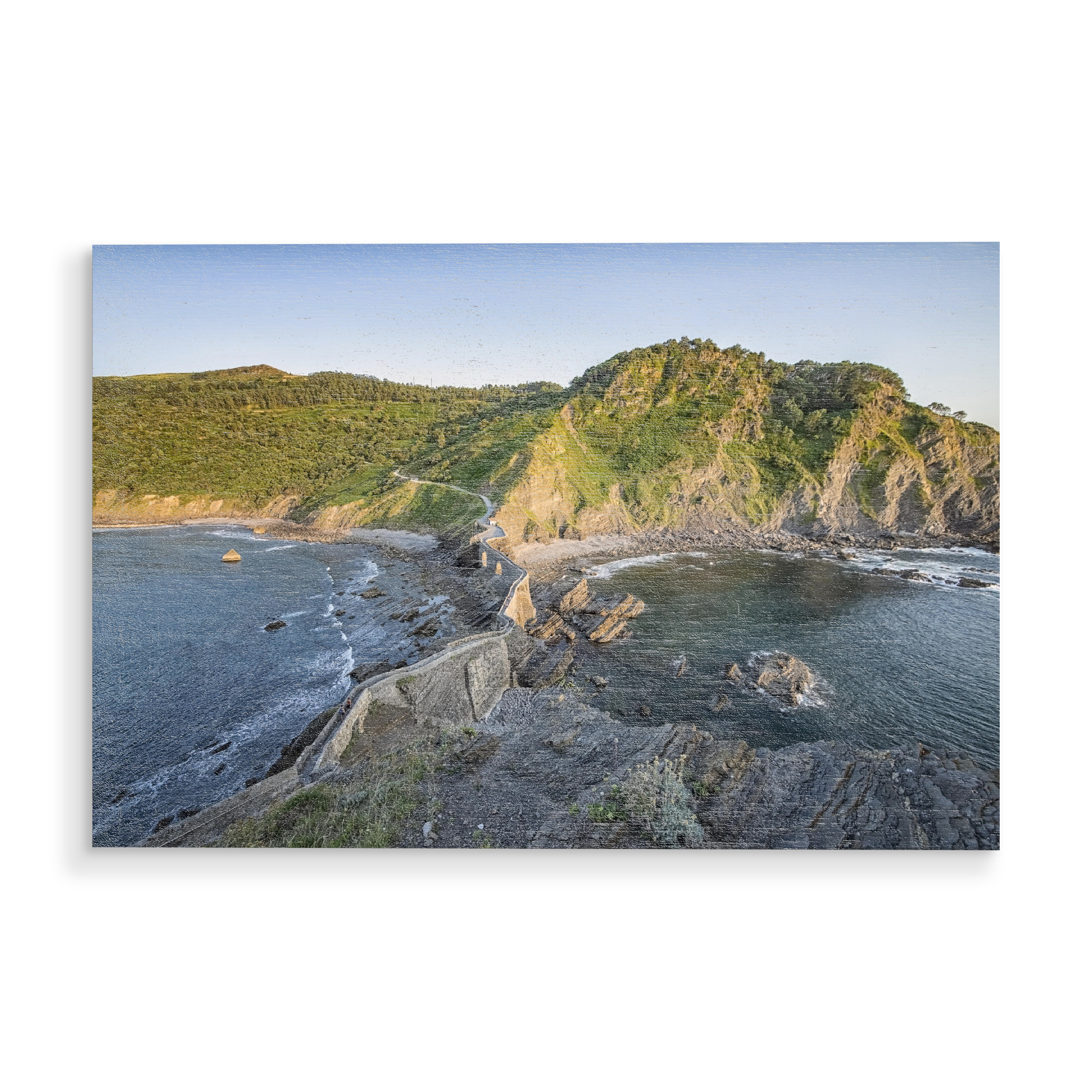 Holzbild "Spanische Küste" artboxONE - Natur,Reise,Reise / Strand und Meer,Reise / Länder