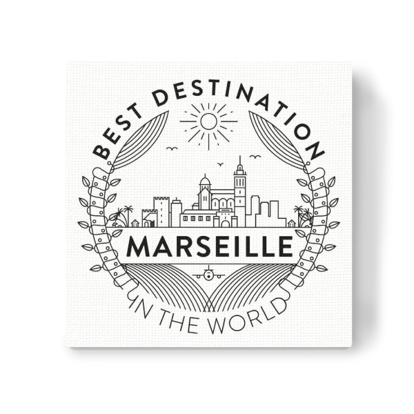 Leinwandbild "Marseille-Abzeichen" artboxONE - Städte,Reise