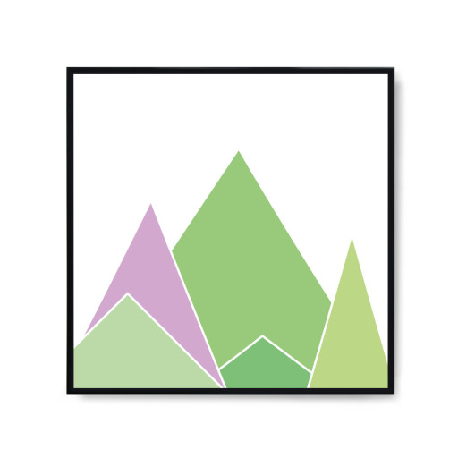 Abstrakte Berge grün