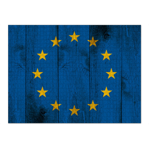 Puzzle Ravensburger "EU rustic flag" artboxONE - Reise,Reise / Länder