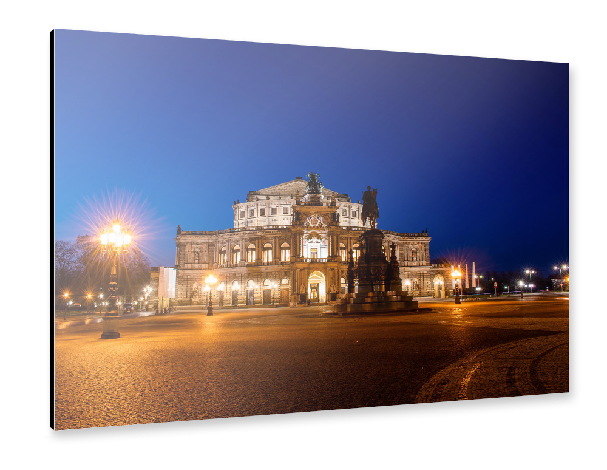Alu-Dibond "Dresdner Semperoper" 75x50 cm artboxONE
