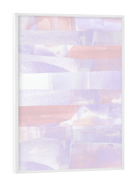 Poster mit weißem Rahmen "Abstract Pastel" artboxONE - Abstrakt - Pastell,Flieder,Acrylmalerei,Acry textur,Bunt