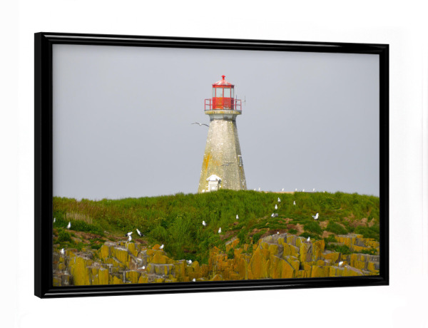 Poster mit schwarzem Rahmen "A Brier Island Lighthouse" artboxONE - Reise,Architektur,Reise / Strand und Meer,Reise / Länder