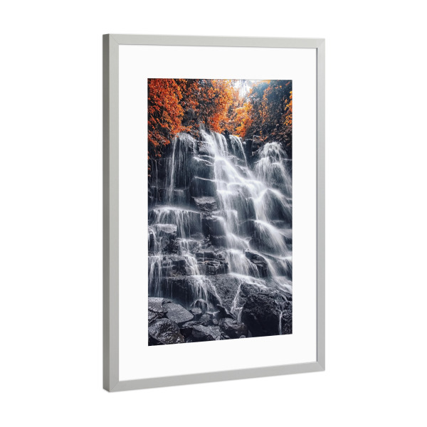 Poster mit Rahmen Silber "In den Wäldern" artboxONE - Natur,Reise,Reise / Länder,Für Mama