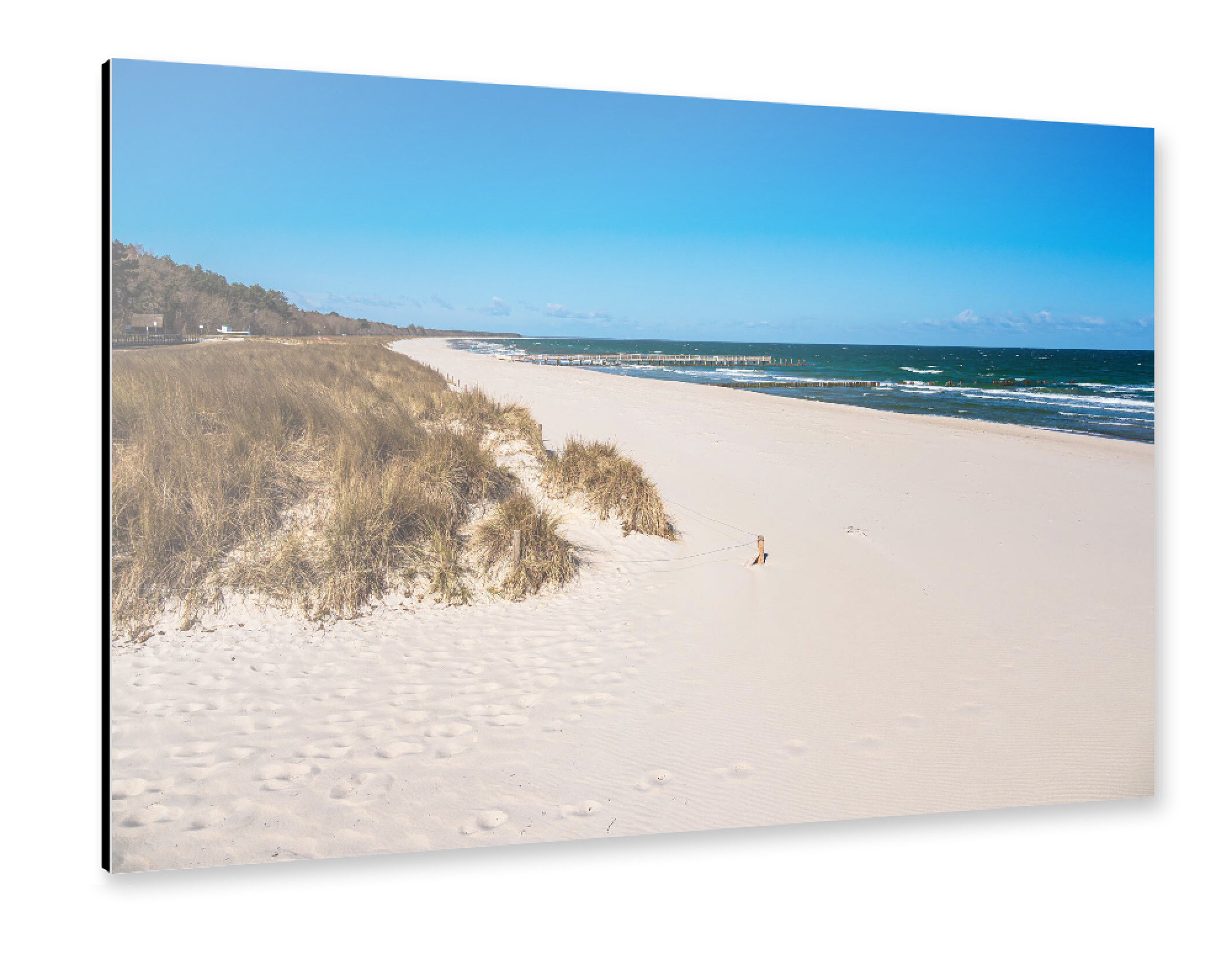 Alu-Dibond "Düne, Strand und Wellen" 75x50 cm artboxONE