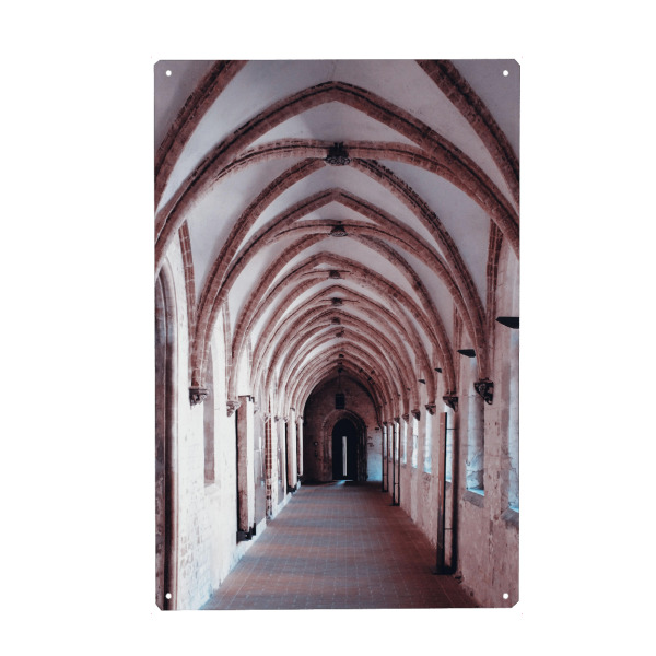 Metall Poster "Klostergang" artboxONE - Reise,Architektur,Reise / Länder
