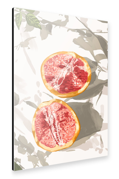 Alu-Dibond "Grapefruit fürs Leben" 30x20 cm artboxONE