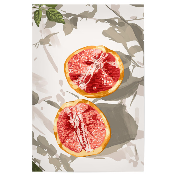 Poster 30x20 cm "Grapefruit fürs Leben" artboxONE - Essen & Trinken