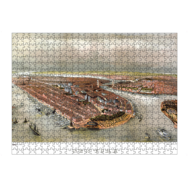 Puzzle Ravensburger "Bildliche Karte von New York City" artboxONE - Architektur,Kartografie
