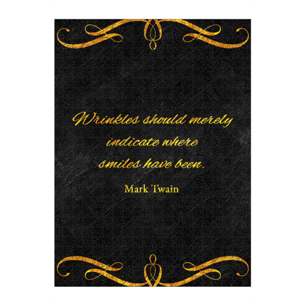 Puzzle Ravensburger "Wrinkles and Smiles" artboxONE - Typografie