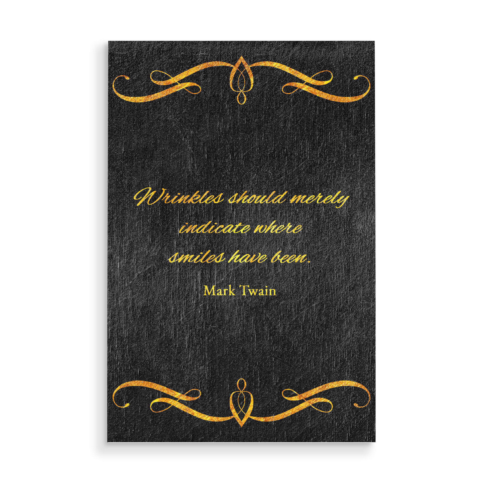 Holzbild "Wrinkles and Smiles" artboxONE - Typografie