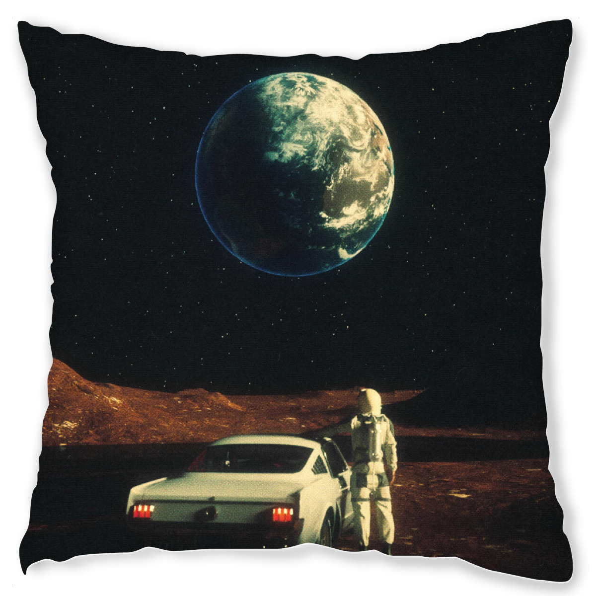 Design-Kissen "Astronaut weit weg von zu Hause" artboxONE - Reise,Menschen,Automobile,Galaxy