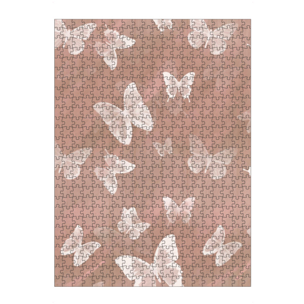 artboxONE Puzzle "Weißes Schmetterlingsmuster" artboxONE - Für Kinder,Fashion,Festivals,Lustig