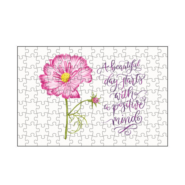 artboxONE Puzzle "Frühlingsblume mit Sinnspruch" artboxONE - Typografie,Floral