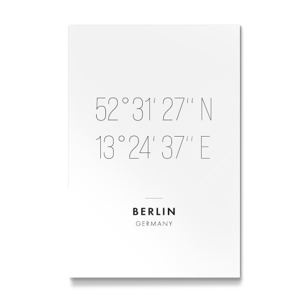 Galerie-Print "Koordinaten Berlin" 30x20 cm artboxONE