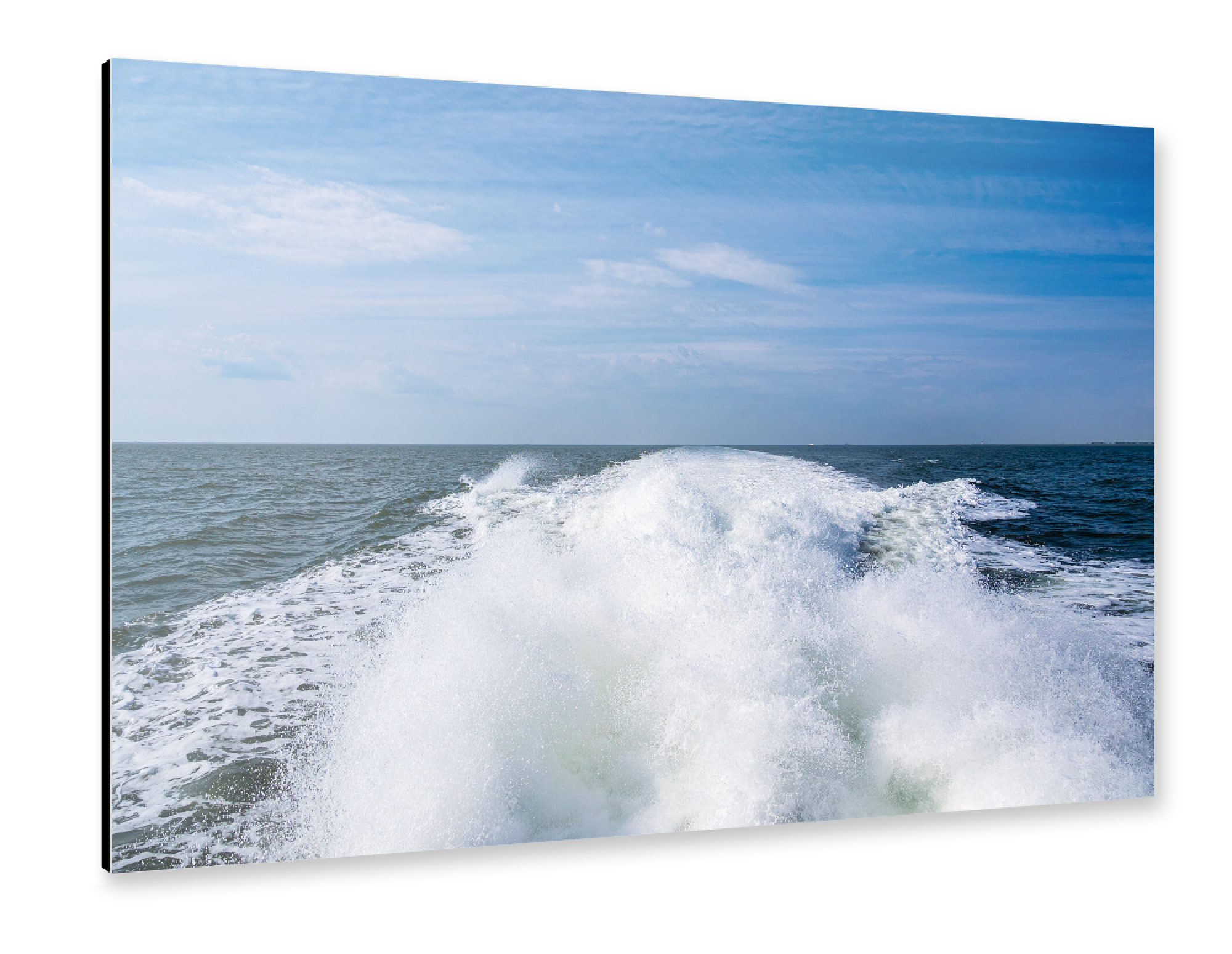 Alu-Dibond "Nordsee und Heckwelle" 30x20 cm artboxONE