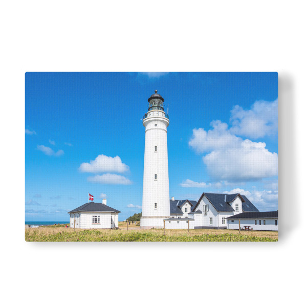 Leinwandbild "Gras, Leuchtturm ind Himmel" artboxONE - Natur,Reise,Architektur,Reise / Strand und Meer,Reise / Länder