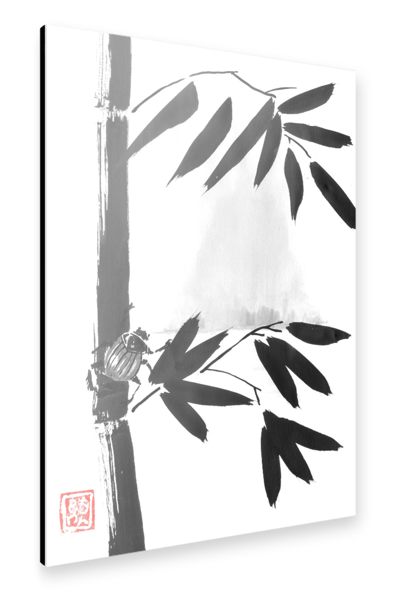 Alu-Dibond "Beetle and mountain" 30x20 cm artboxONE