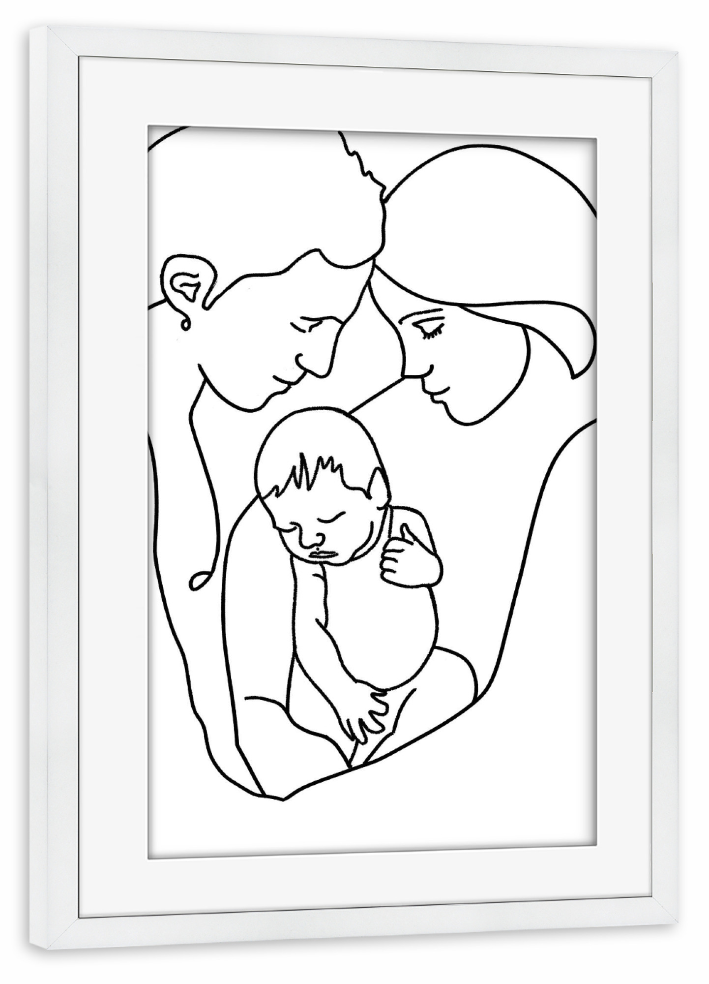 Poster mit Rahmen weiß "Wonneproppen" artboxONE - Für Kinder,Für Mama,Für Papa