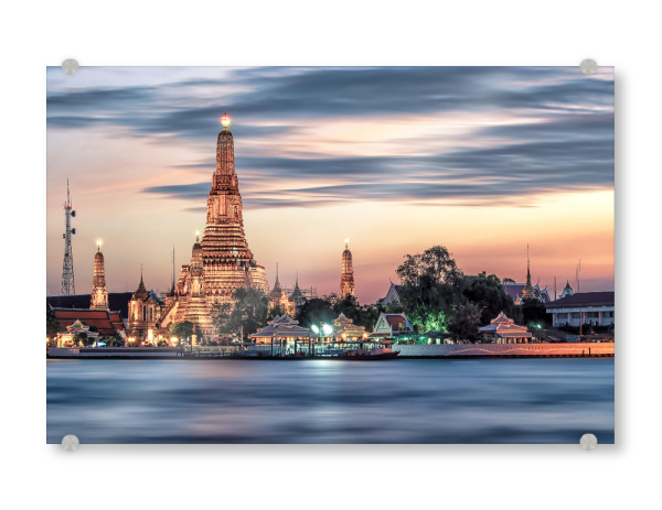 Acrylglasbild "Chao Phraya" artboxONE - Städte,Reise,Architektur,Reise / Asien,Reise / Länder