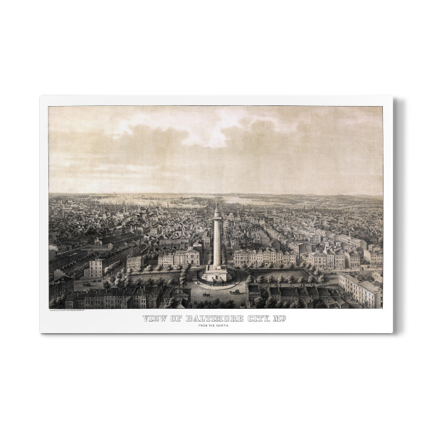 Galerie-Print "Karte von Baltimore - Maryland" 30x20 cm artboxONE