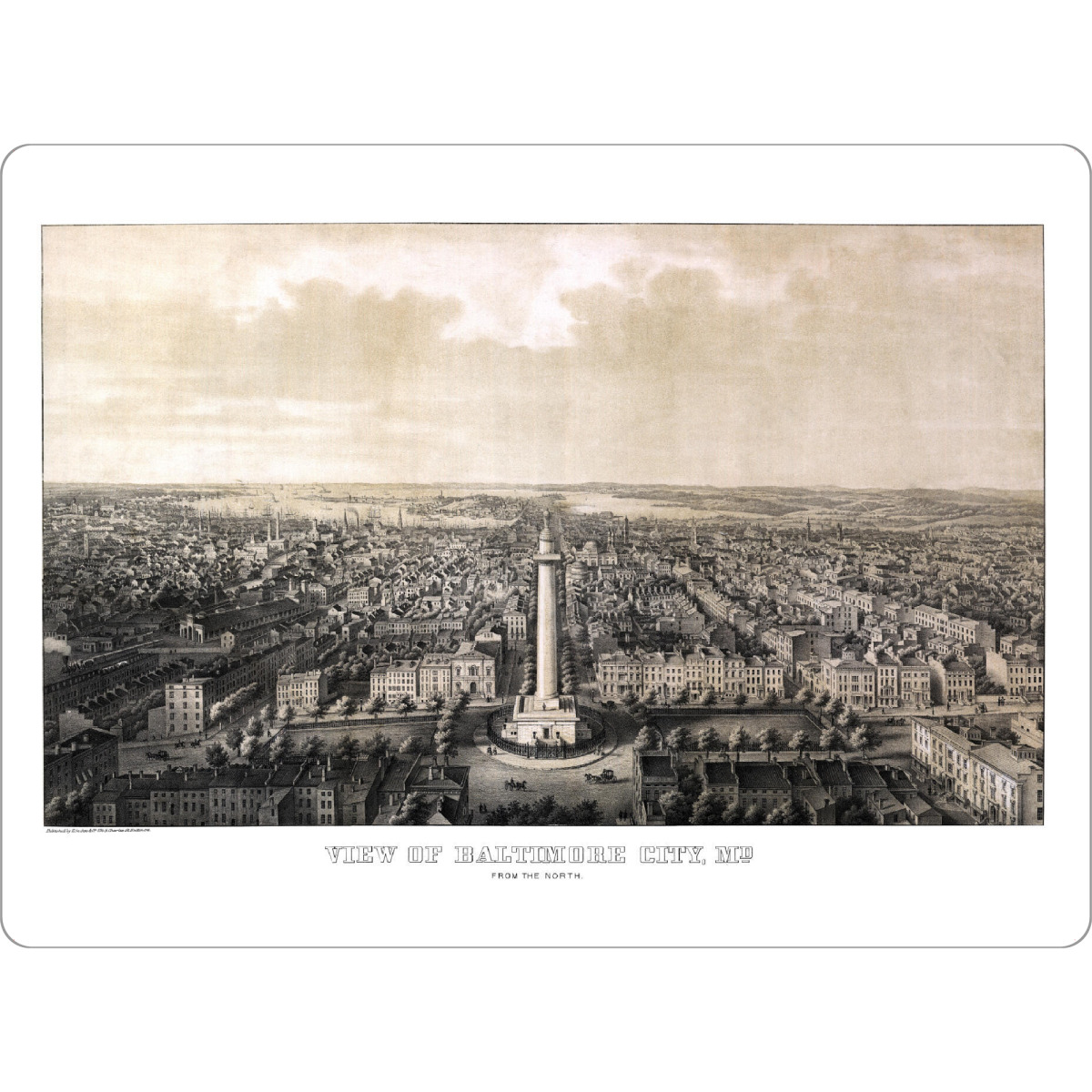 Tischset "Karte von Baltimore - Maryland" artboxONE - Architektur,Kartografie