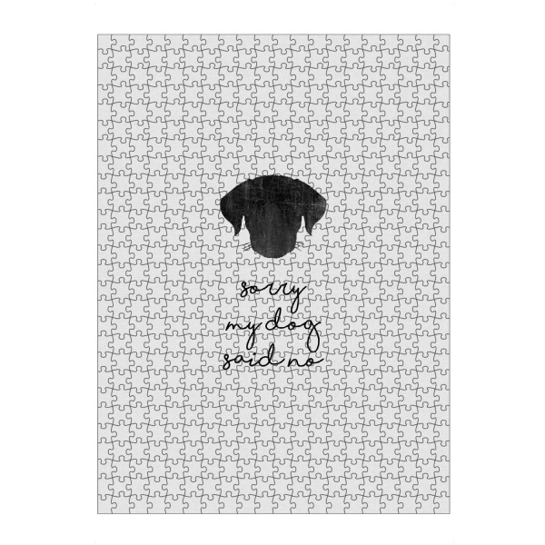 Puzzle Ravensburger "Mein Hund hat nein gesagt" artboxONE - Typografie,Tiere,Abstrakt,Lustig