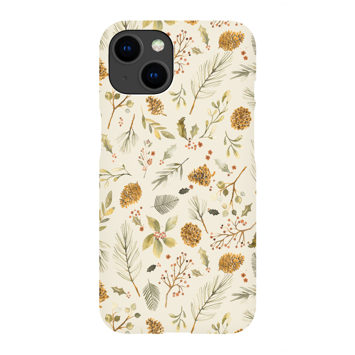 iPhone "Weihnachten Kiefer natur rustikal" Premium-Case Handyhülle artboxONE