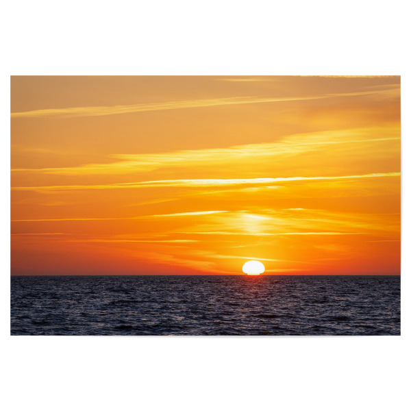 Poster 30x20 cm "Sonnenuntergang, Wasser, Himmel" artboxONE - Natur,Reise,Reise / Strand und Meer