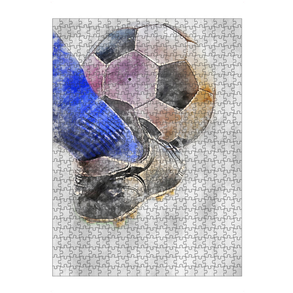 Puzzle Ravensburger "Football 2 (matart)" artboxONE - Sport / Fußball - Fußball,Fußballer,Fußball,Spieler,Ball,Team,Sport - Bild fußball