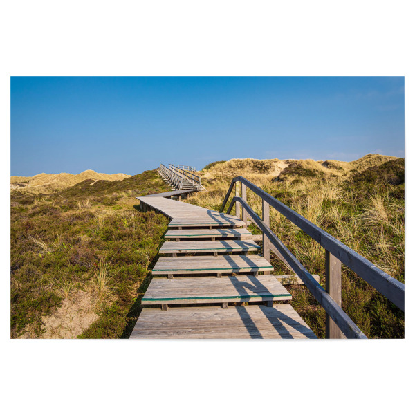 Poster 30x20 cm "Stufen, Bohlenweg und Düne" artboxONE - Natur,Reise