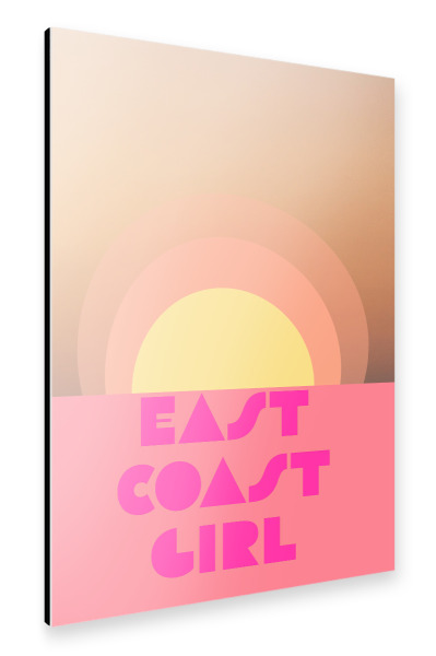 Alu-Dibond "Ostseemädchen Illustration" 30x20 cm artboxONE