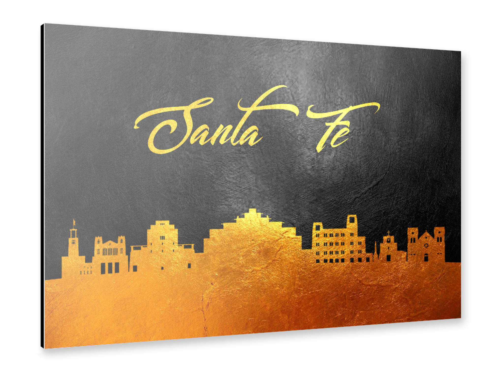 Alu-Dibond "Santa Fe New Mexico Gold" 75x50 cm artboxONE