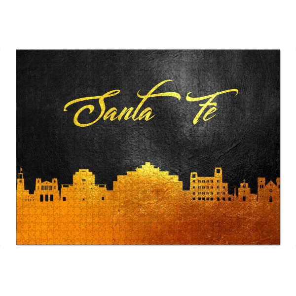 Puzzle Ravensburger "Santa Fe New Mexico Gold" artboxONE - Städte - Santa fe,New mexico,Gold,Skyline,Stadt - Bild santa fe