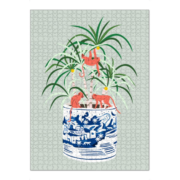 Puzzle Ravensburger "Tropischer Bonsai" artboxONE - Tiere