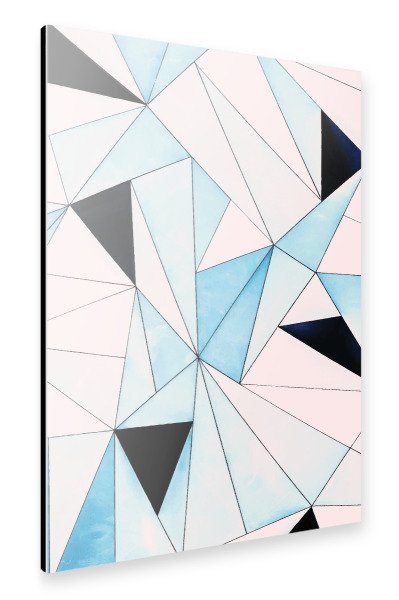 Alu-Dibond "Geometrische Auswaschung" 30x20 cm artboxONE
