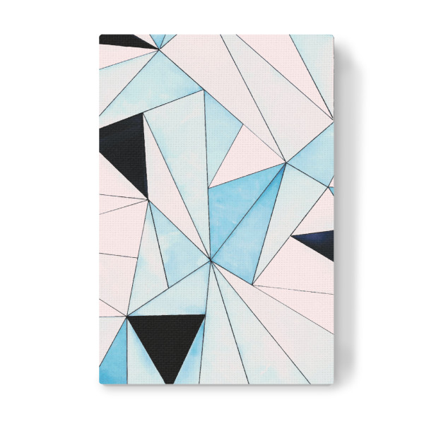 Leinwandbild "Geometrische Auswaschung" artboxONE - Abstrakt,Geometrie