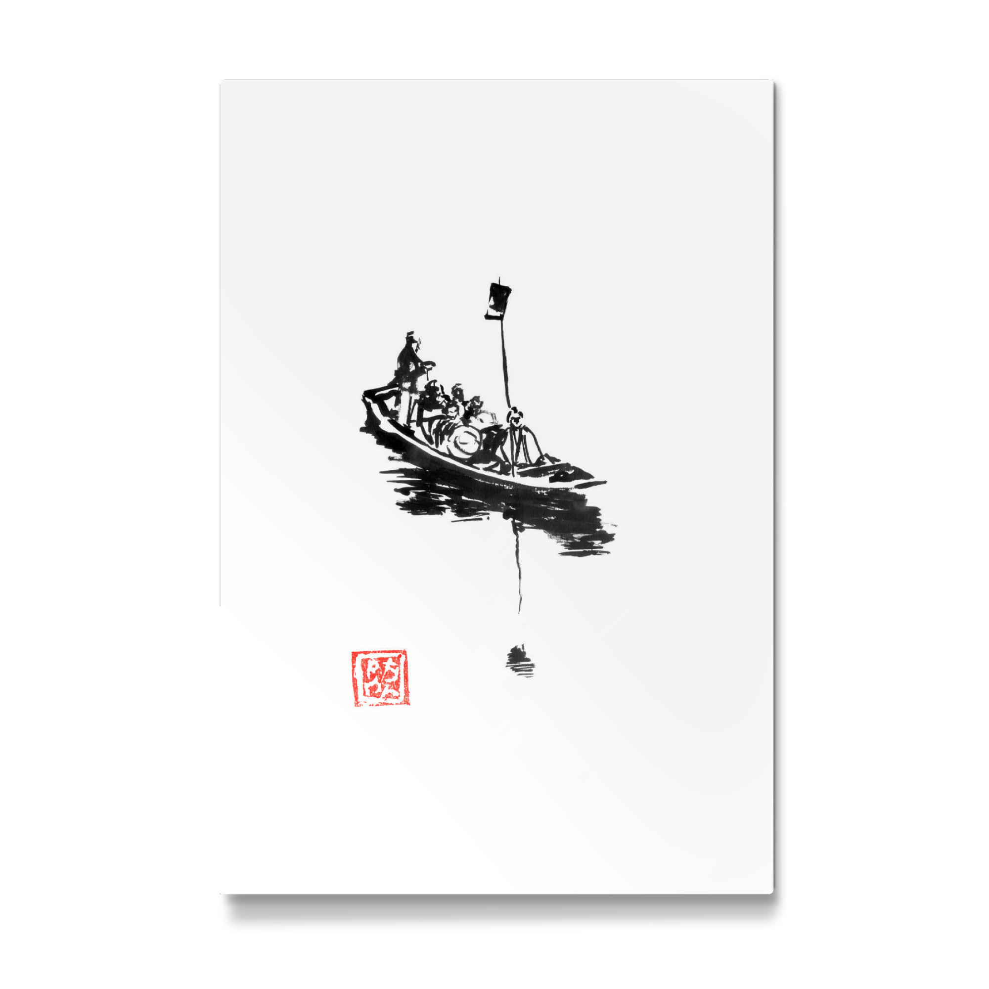 Galerie-Print "Japanisches kleines Boot" 75x50 cm artboxONE