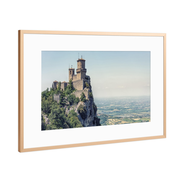 Poster mit Rahmen Kupfer "Republik San Marino" artboxONE - Städte,Natur,Reise,Architektur,Reise / Länder