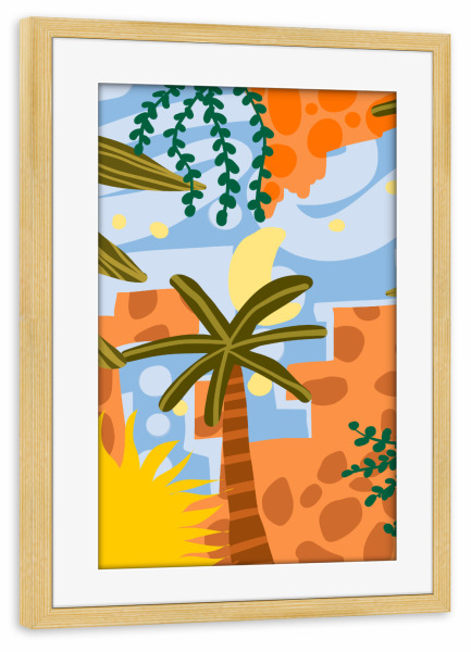 Poster mit Rahmen kiefer "Colorful Day" artboxONE - Natur,Floral