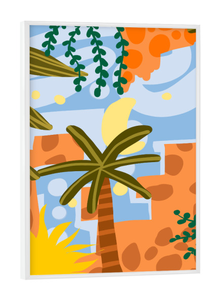 Poster mit weißem Rahmen "Colorful Day" artboxONE - Natur,Floral