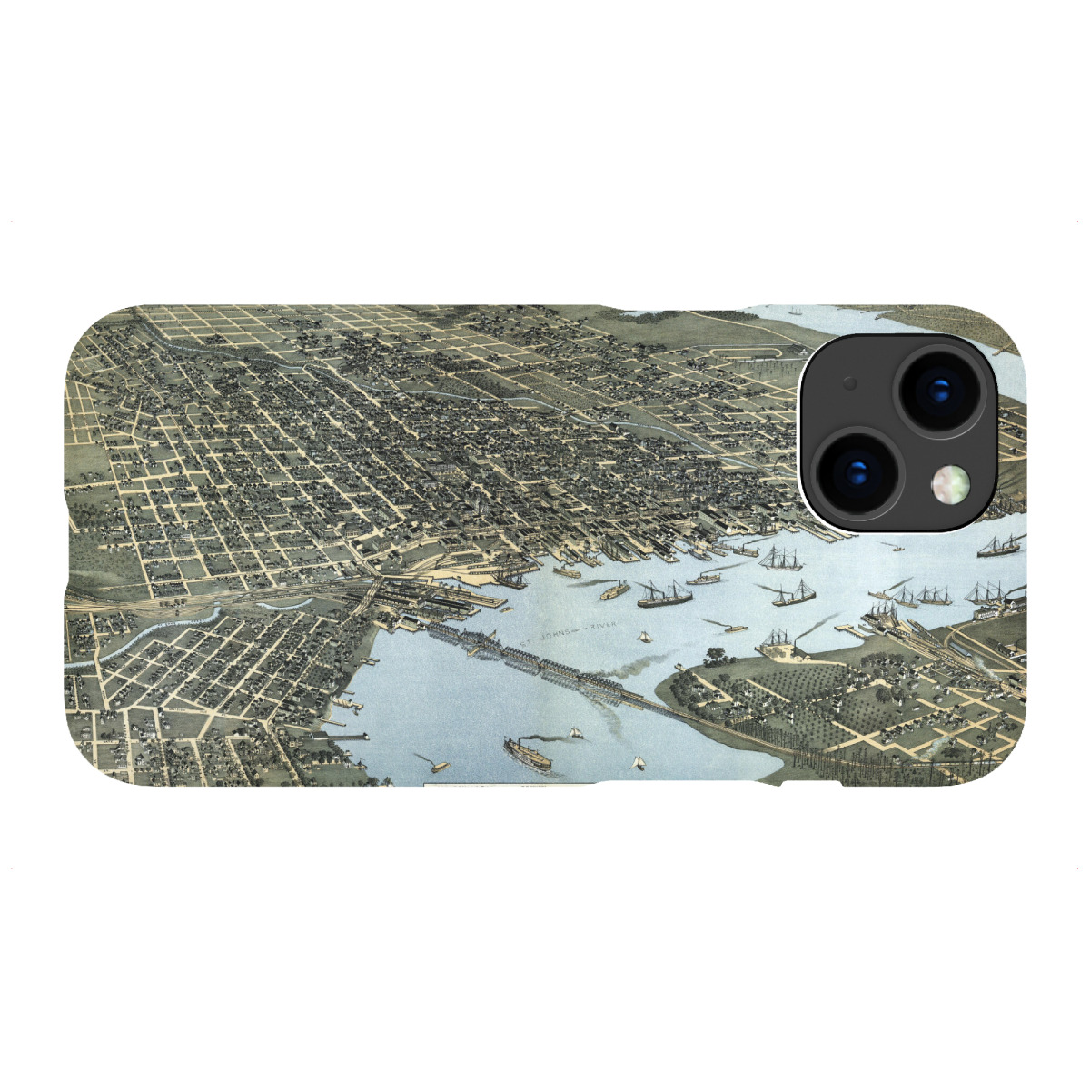 iPhone "Antike Karte von Jacksonville" Premium-Case Handyhülle artboxONE