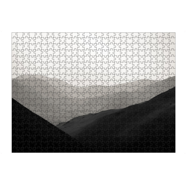 Puzzle Ravensburger "Farblose Bergwelt" artboxONE - Natur,Reise,Abstrakt,Schwarzweiß,Reise / Länder
