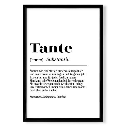 Tante Definition